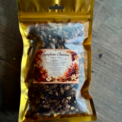 Box de Mabon, détail bougie et encens rituel