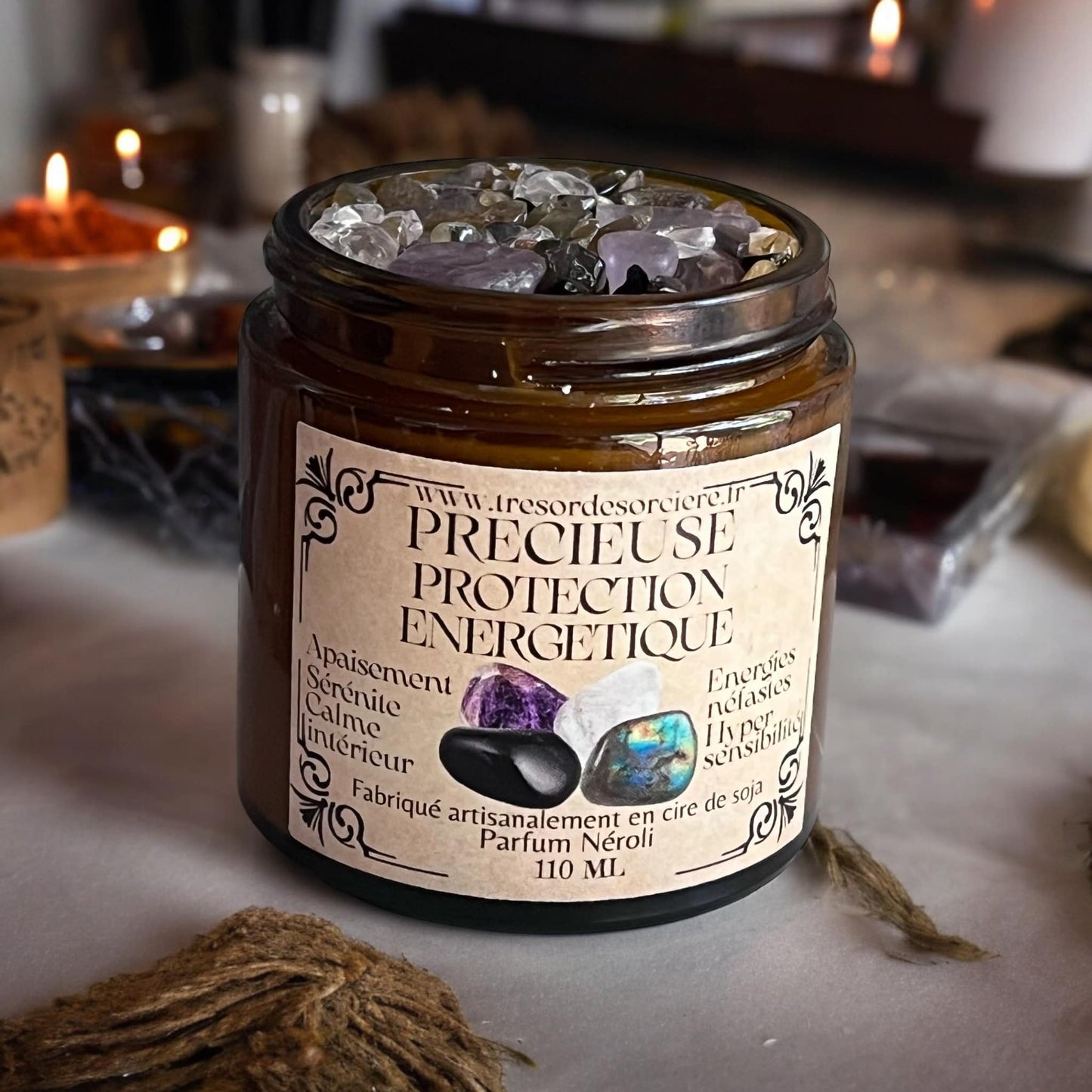 Bougie précieuse "protection énergétique"