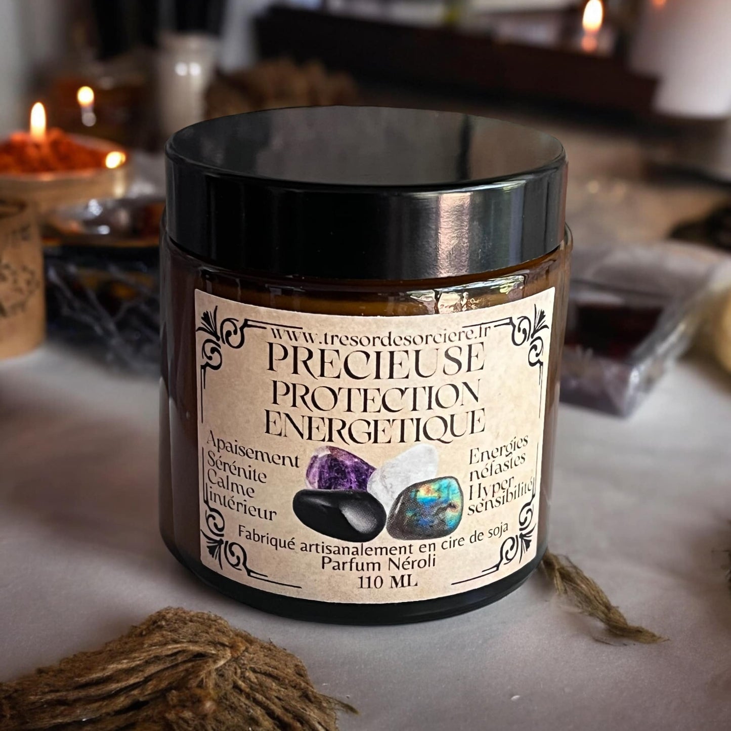Bougie précieuse "protection énergétique"