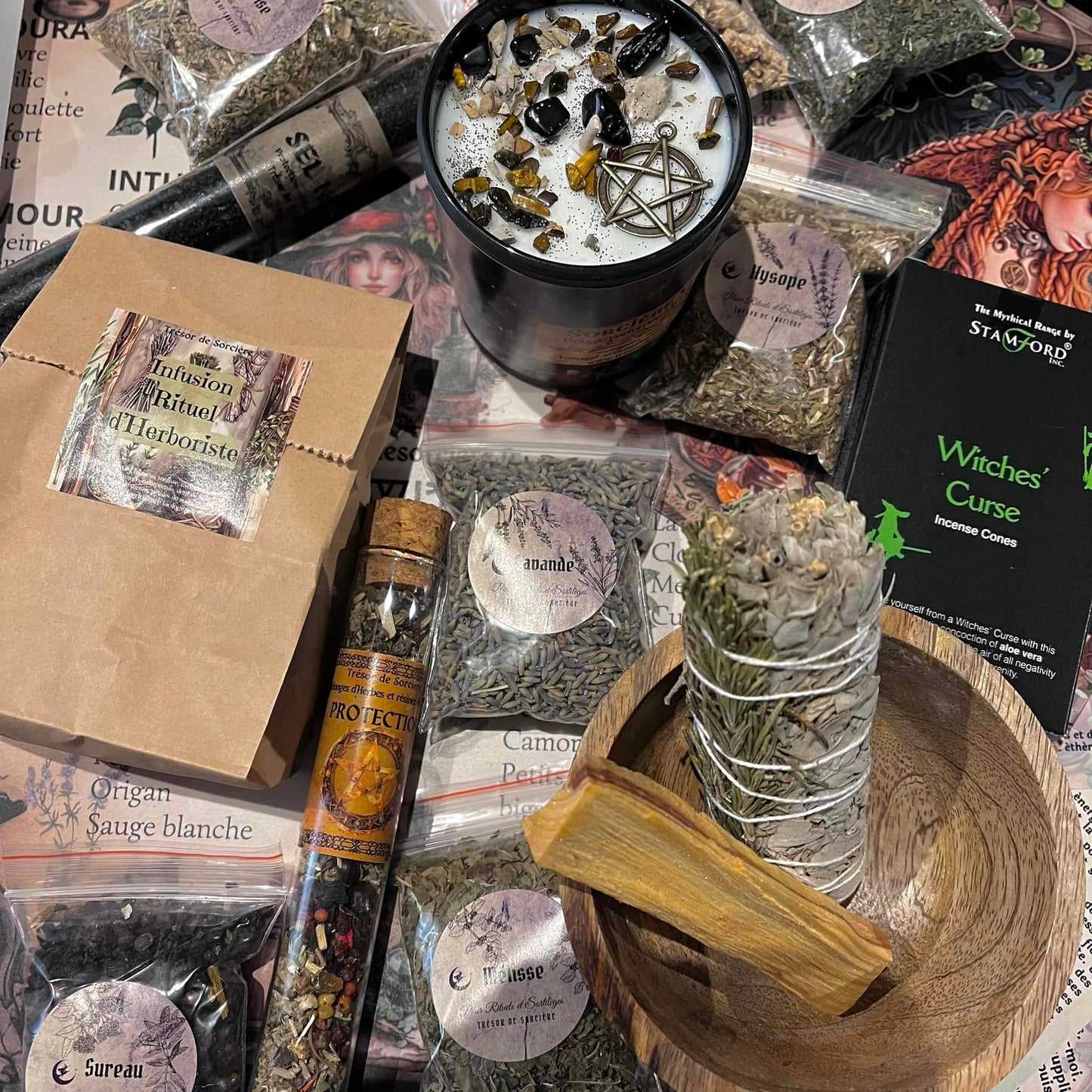 Box "Sortilèges de magie verte", vox sorcière, witch box