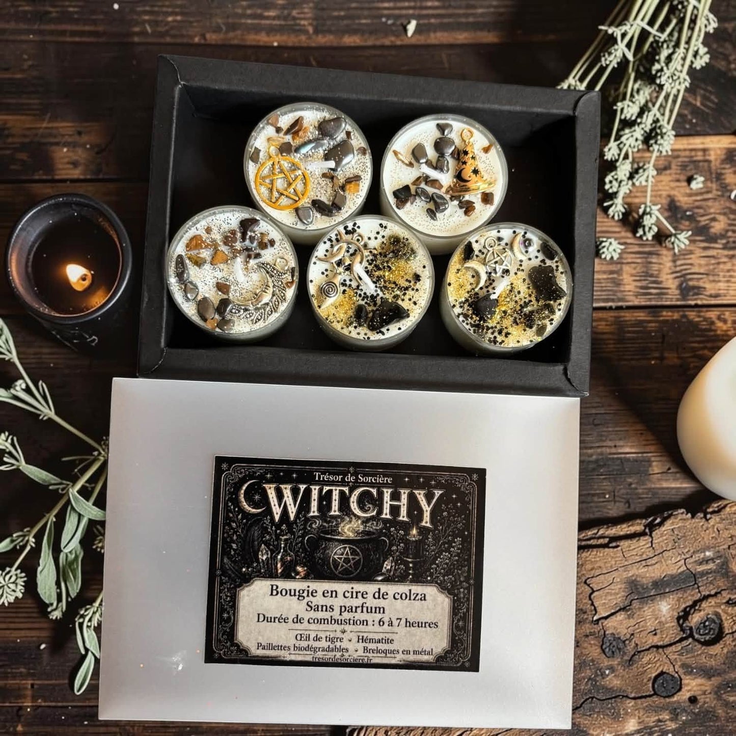 bougie chauffe plat witch