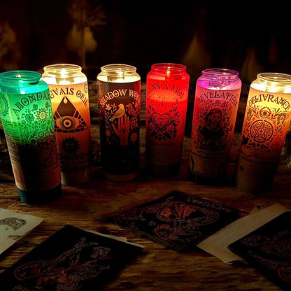 Bougie de neuvaine "rituel de délivrance", bougie 9 jours