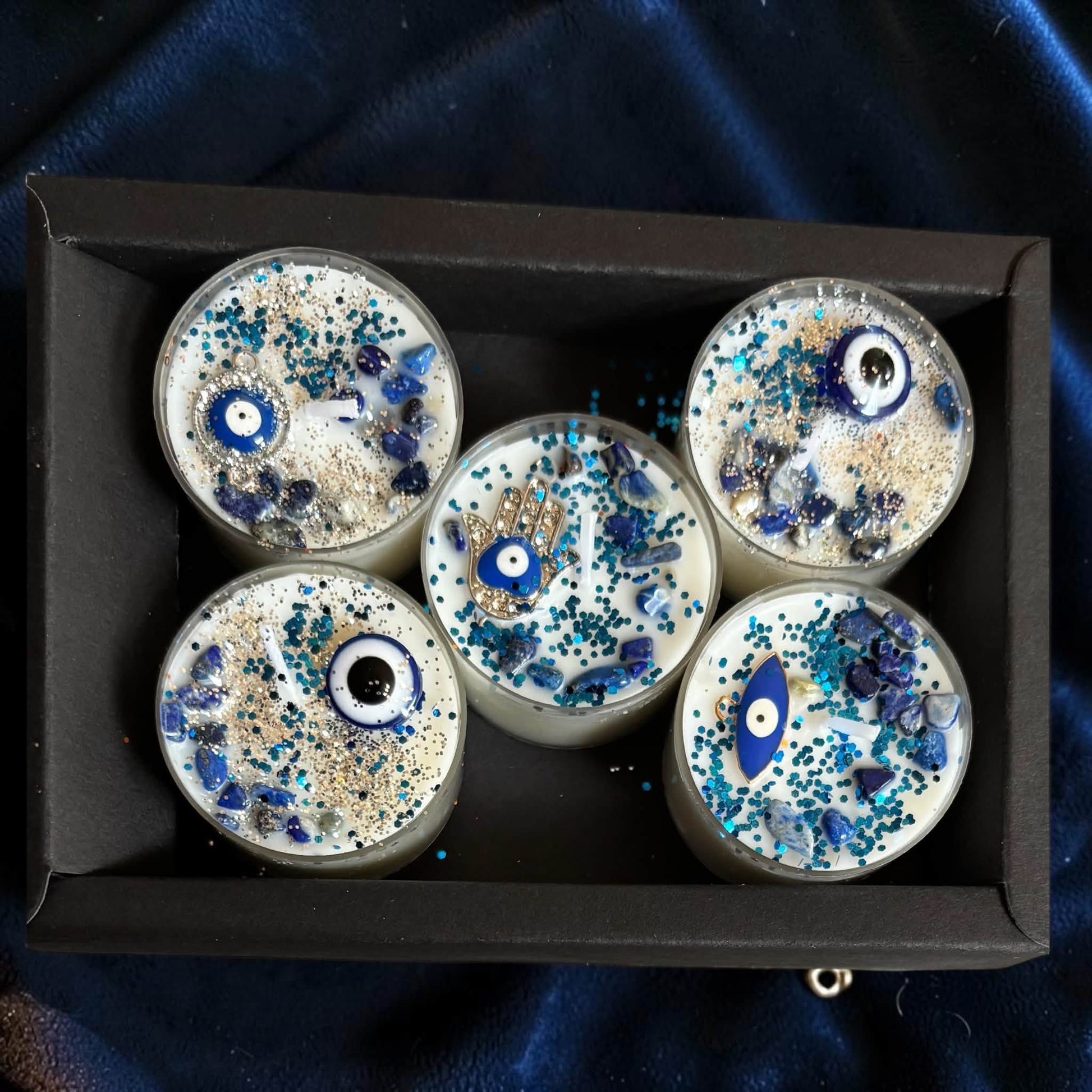 boîte de bougies oeil de nazar