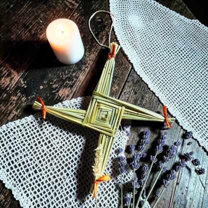 Croix d'Imbolc - croix de Brigid artisanale