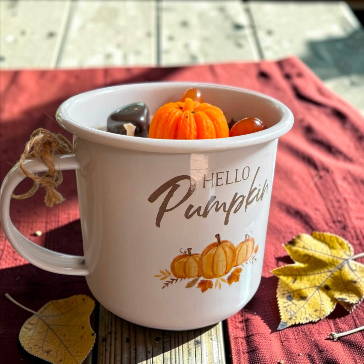 Bougie Hello Pumpkin - bougie mug automne