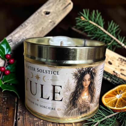 Box de Yule, bougie sabbat de Yule