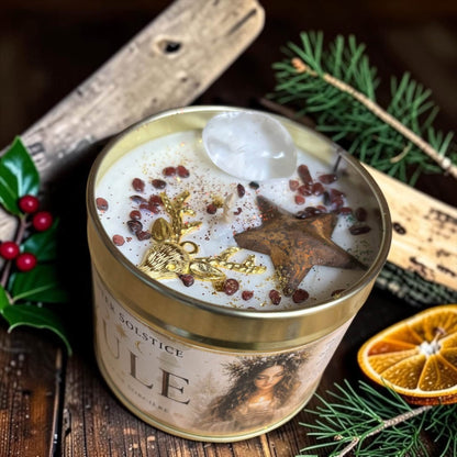 Box de Yule, bougie rituelle solstice d'hiver