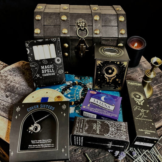 Coffret "Sorcière de lune", coffret de purification, box sorcière