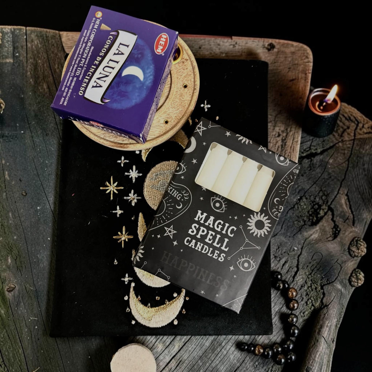 Coffret "Sorcière de lune", coffret de purification, box sorcière