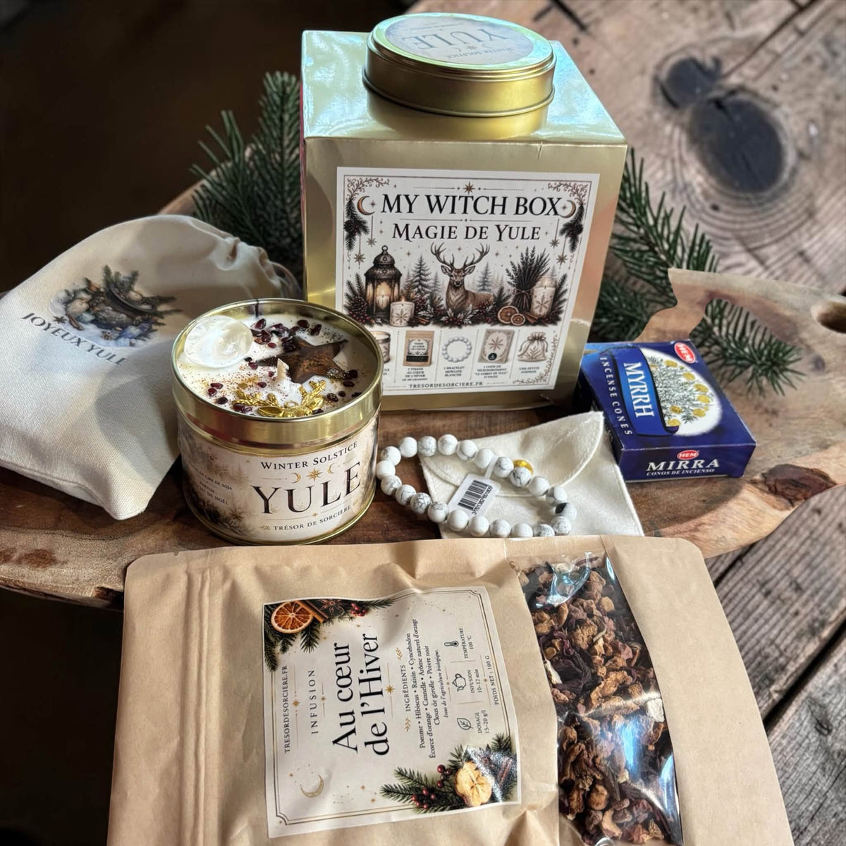 coffret bougie de Noël