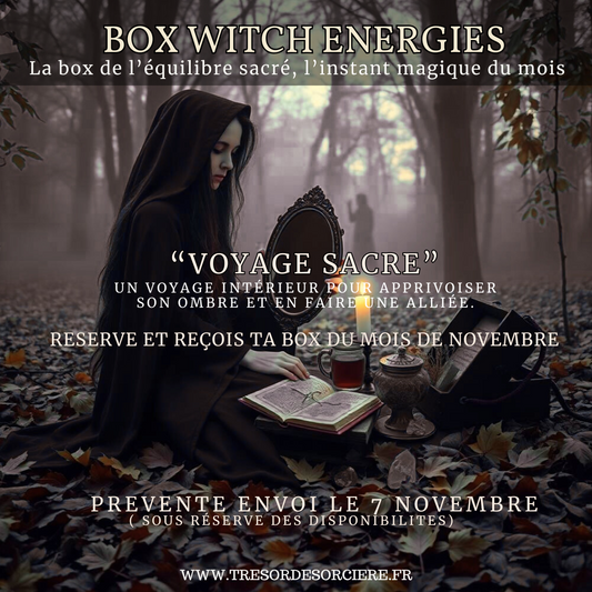 Box "Voyage sacré", witch box, box sorcière, box Novembre 2025