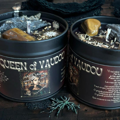 Bougie "queen of vaudou", bougie sorcière