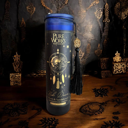 Bougie "Boho dream", bougie sorcière, bougie pure works