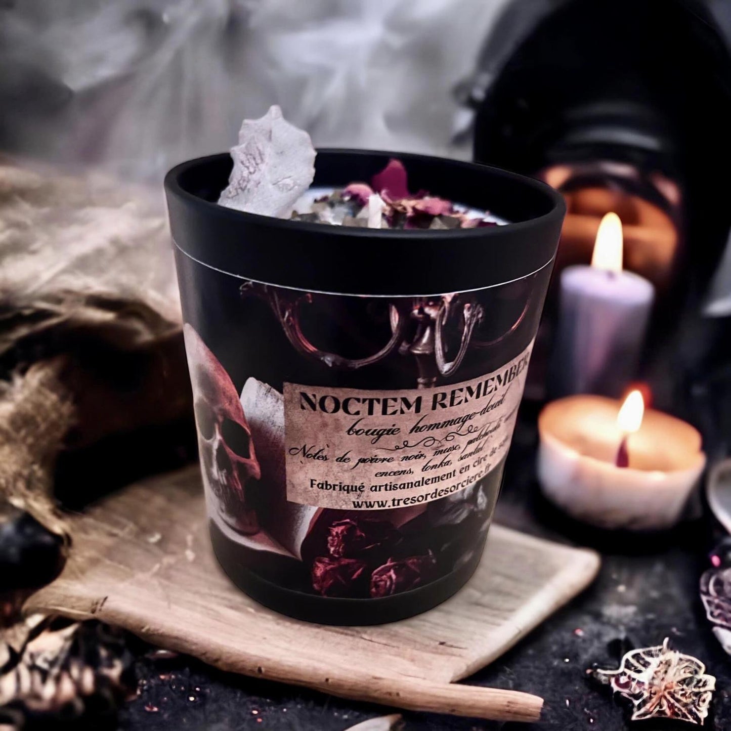 Bougie "Noctem remerber", bougie d'intention