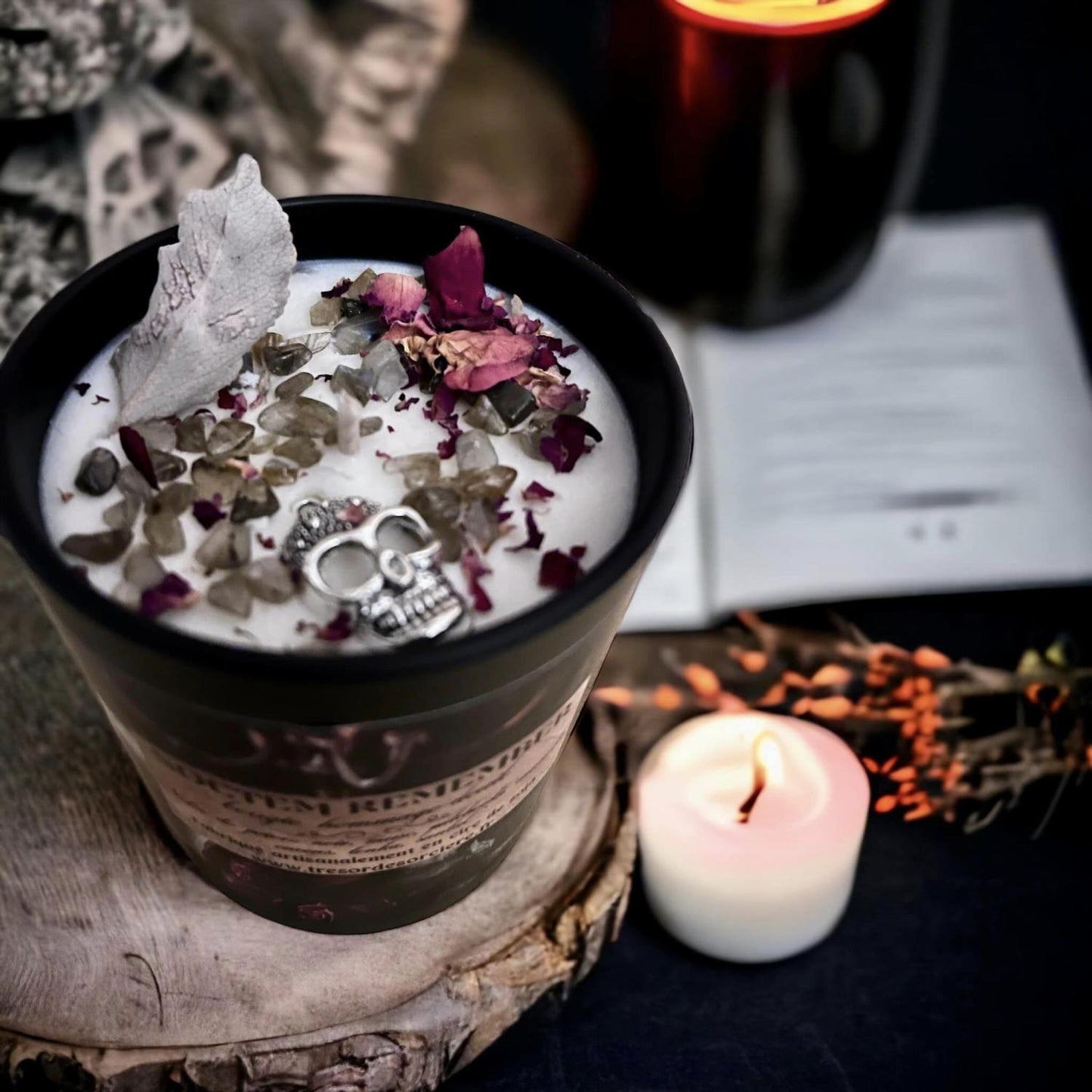 Bougie "Noctem remerber", bougie d'intention