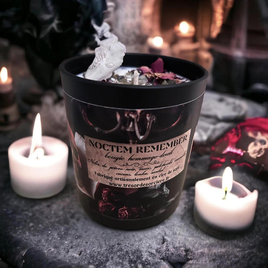 Bougie "Noctem remerber", bougie d'intention