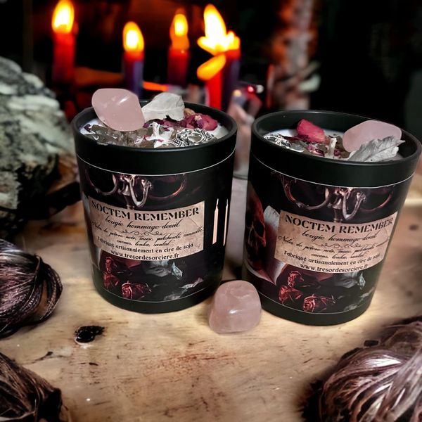 Bougie "Noctem remerber", bougie d'intention
