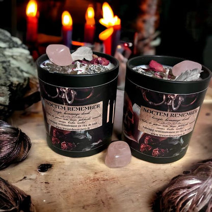 Bougie "Noctem remerber", bougie d'intention