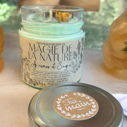 Bougie magie de la nature "agrumes et sauge"