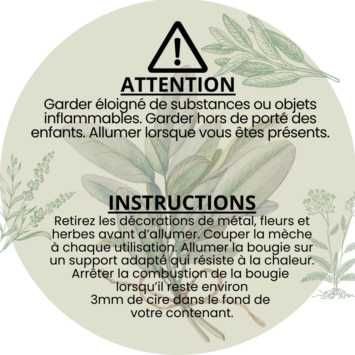 Bougie magie de la nature "agrumes et sauge"
