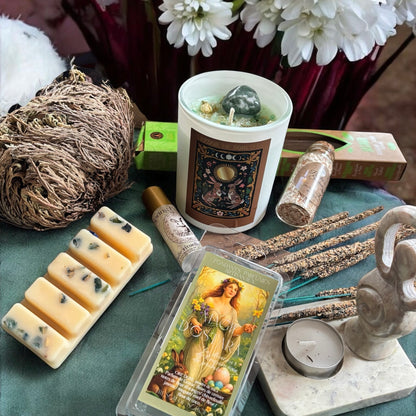 Box d'Ostara, witch box Ostara, box spirituelle, box sorcière, sabbat d'Ostara