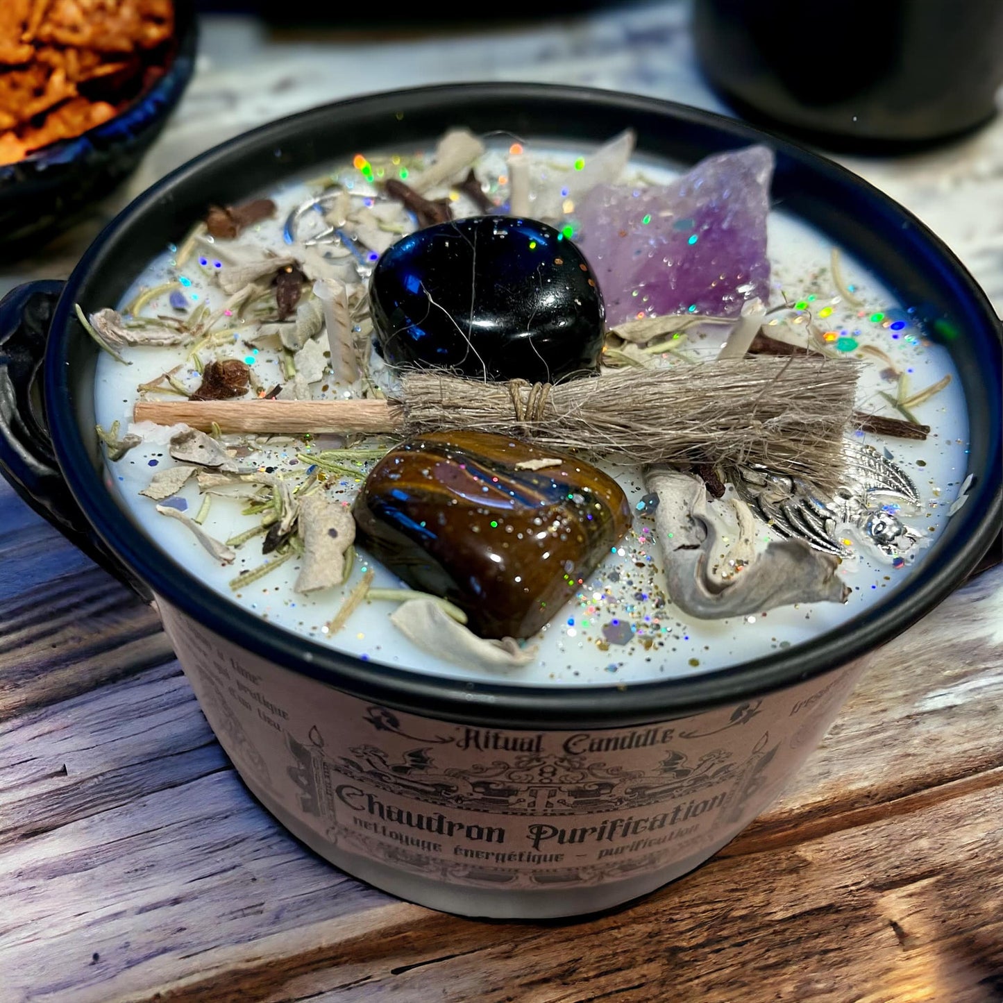 Bougie purification, chaudron de purification