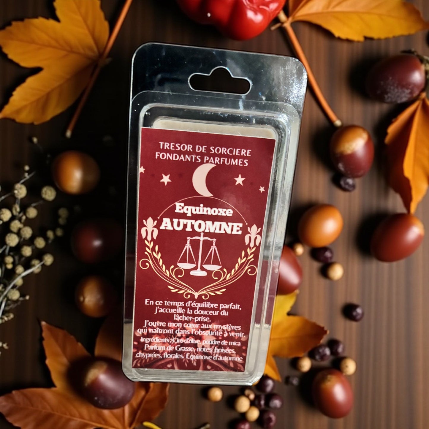Fondants parfumés "Equinoxe d'automne", fondants sorcière, fondants d'intention
