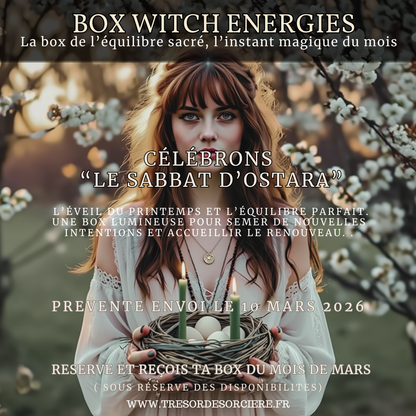 Box d'Ostara, box spirituelle, box sorcière, sabbat d'Ostara, witch box, mars 2026