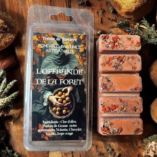 fondants d'intentions, fondants sorcière, fondants de cire parfumés