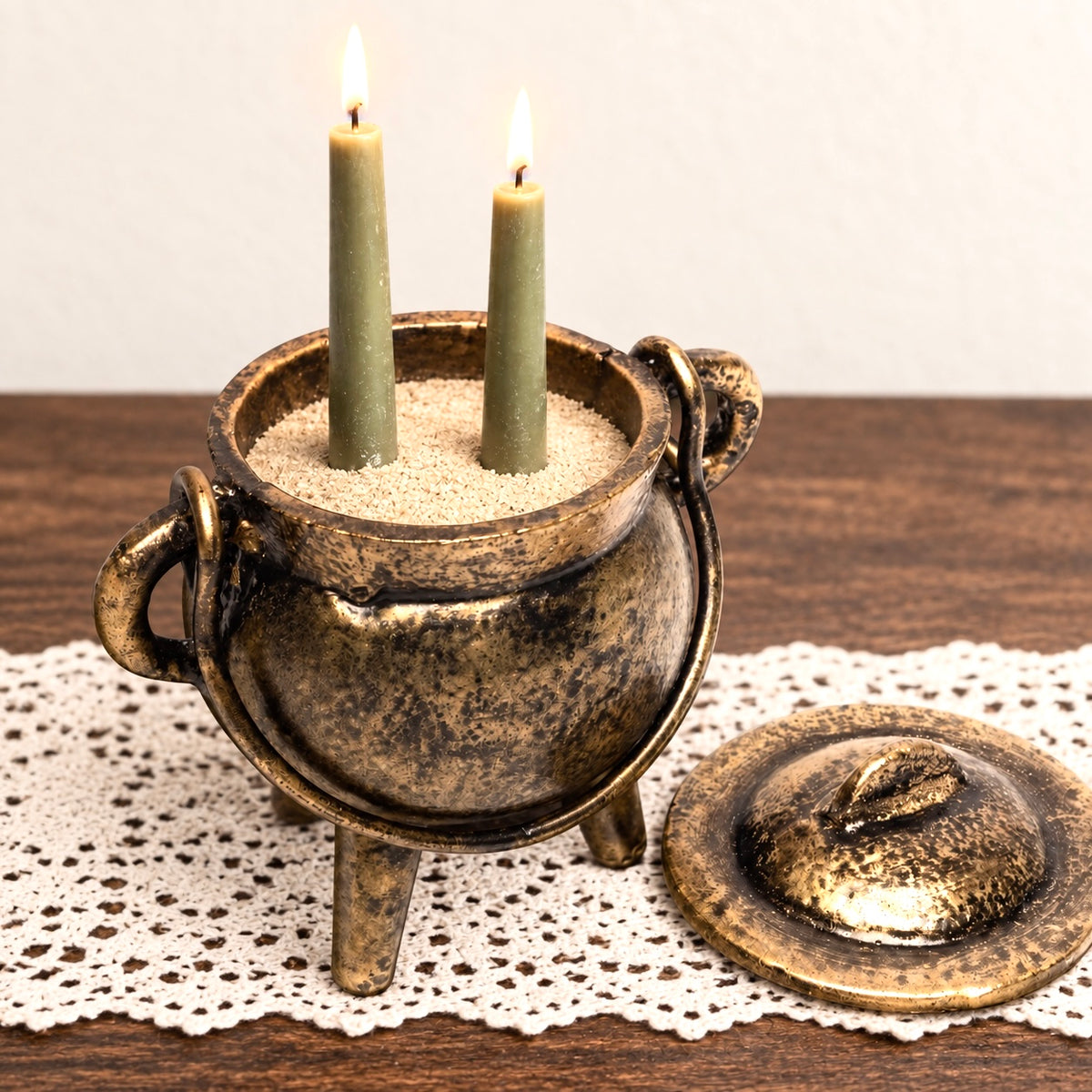 Box de Yule, chaudron rituel en fonte