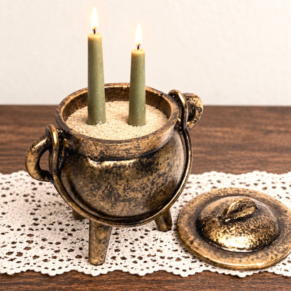 Box de Yule, chaudron rituel en fonte