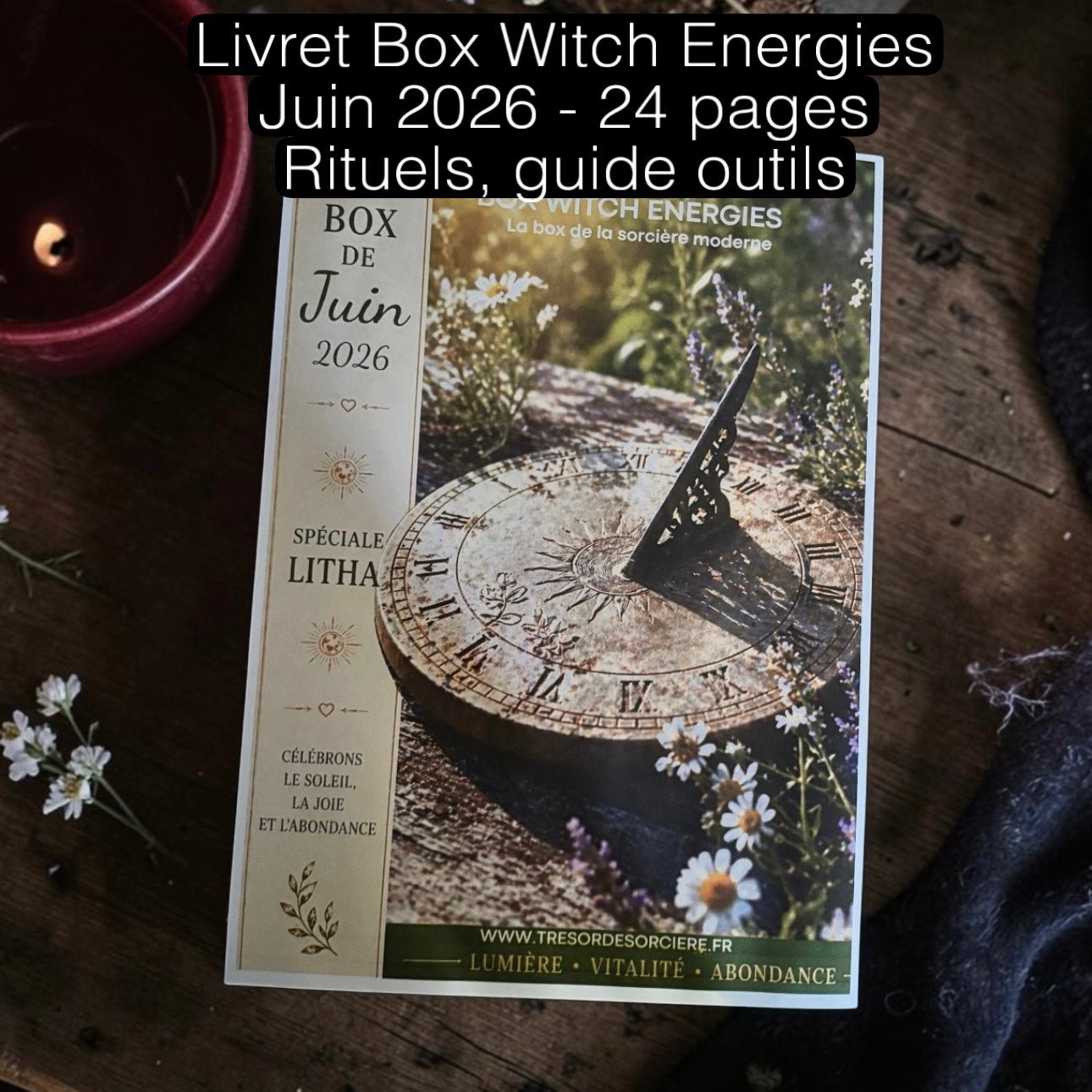Box de Litha, solstice d'été, box sorcière, witchbox Litha