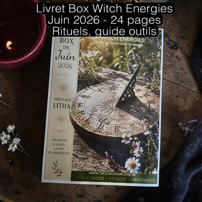 Box Litha, box sorcière, witchbox Litha, rituel magie solaire