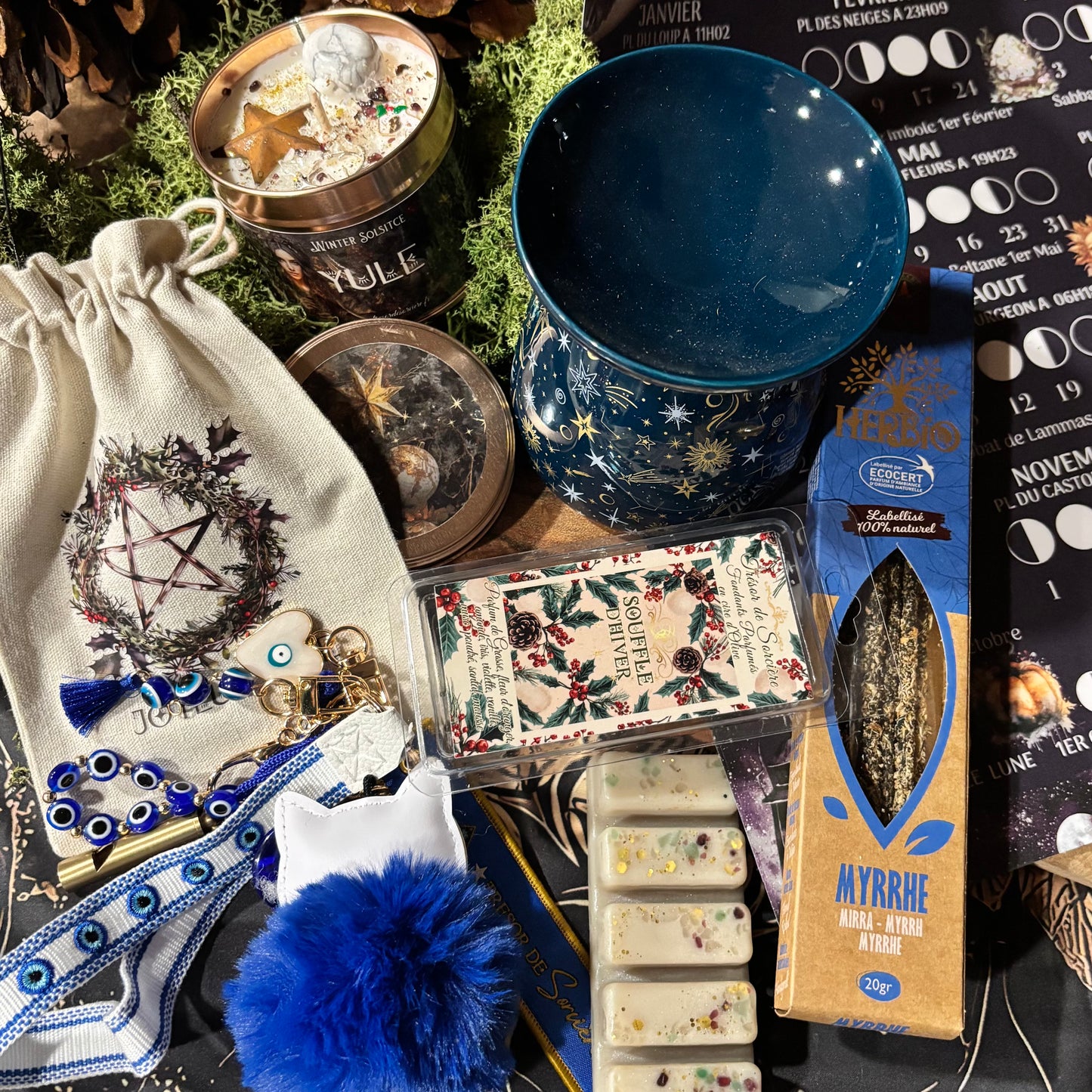Box de Yule, witch box Yule, box sorcière,  box spirituelle, décembre 2025