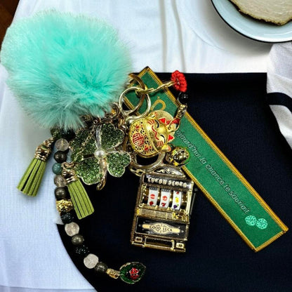 Gri-gri porte clés, gri-gri de sac, gri-gri chance, talisman chance, porte clés spirituel