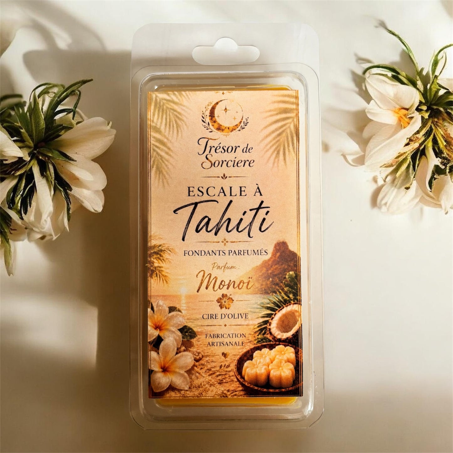 Fondants de cire parfumés "escale à Tahiti"