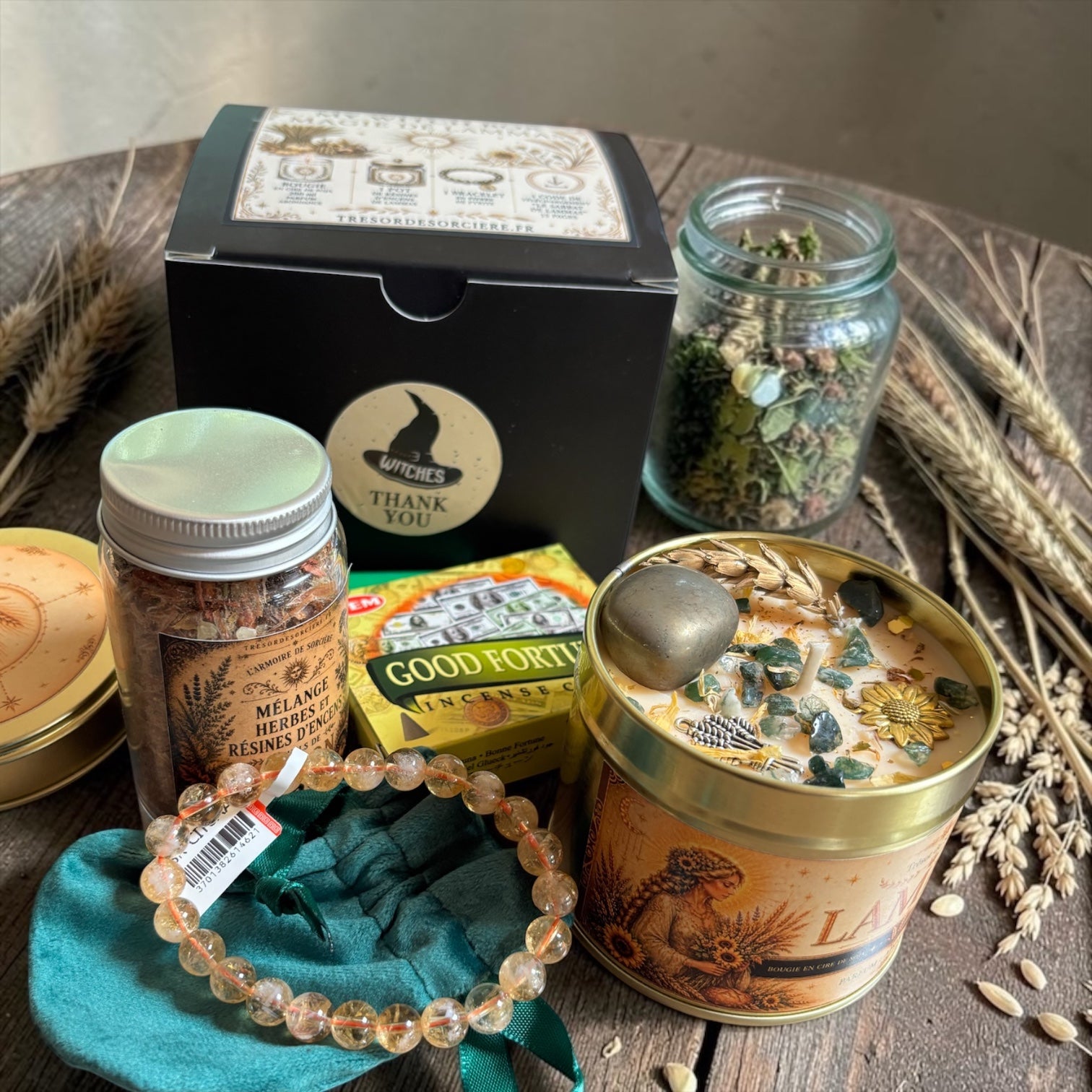 My Witch Box Lammas, bougie parfum abondance