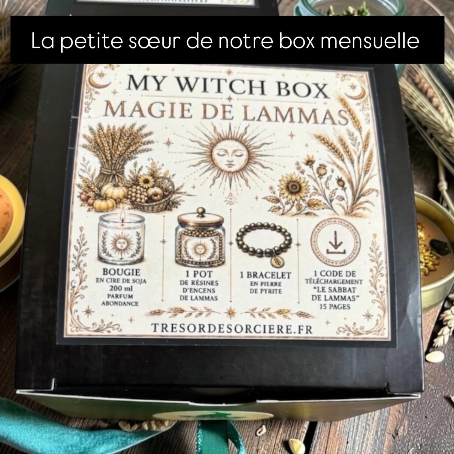 My Witch Box Lammas, bracelet pyrite quartz citrine