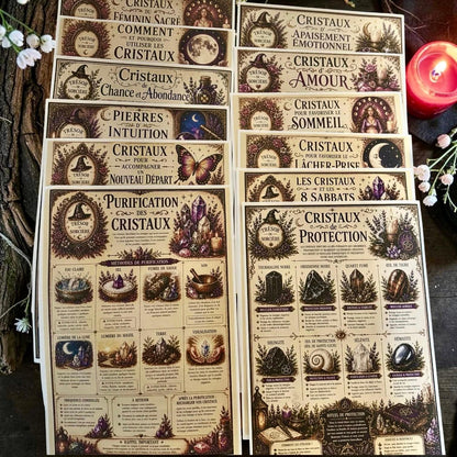 Téléchargement 12 "pages de grimoire "les cristaux"