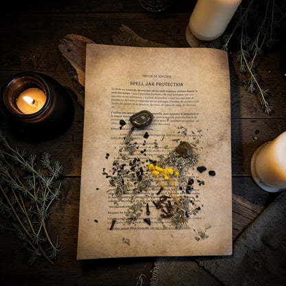 Spell jar protection, mauvais oeil "La gardienne"