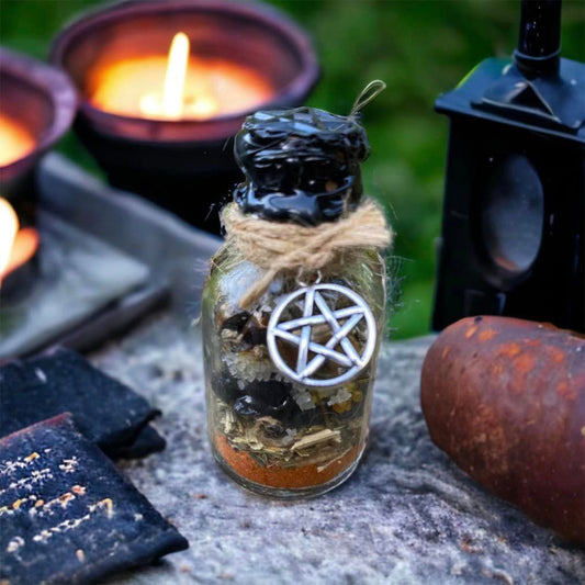 Spell jar Eyes protect, spell jar de protection, mauvais oeil