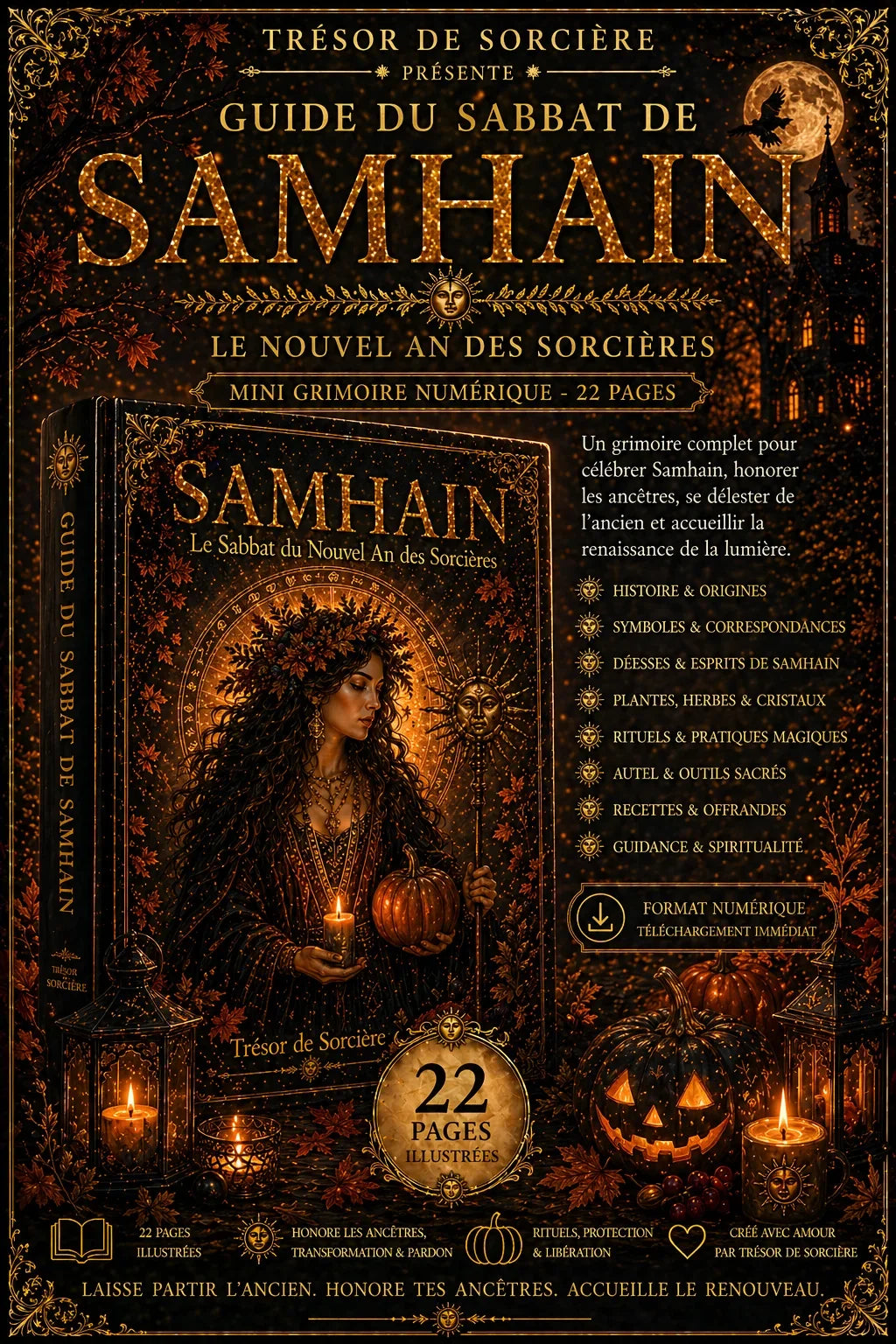 Téléchargement grimoire 22 pages " le sabbat de Samhain"