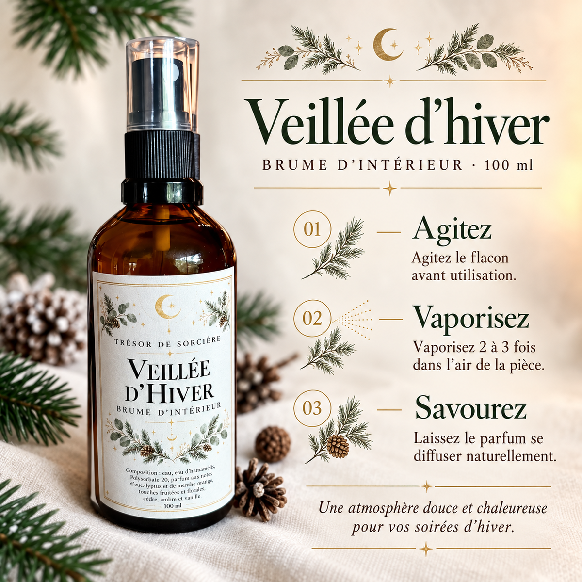 brume d'intérieur Noël véillée d'hiver