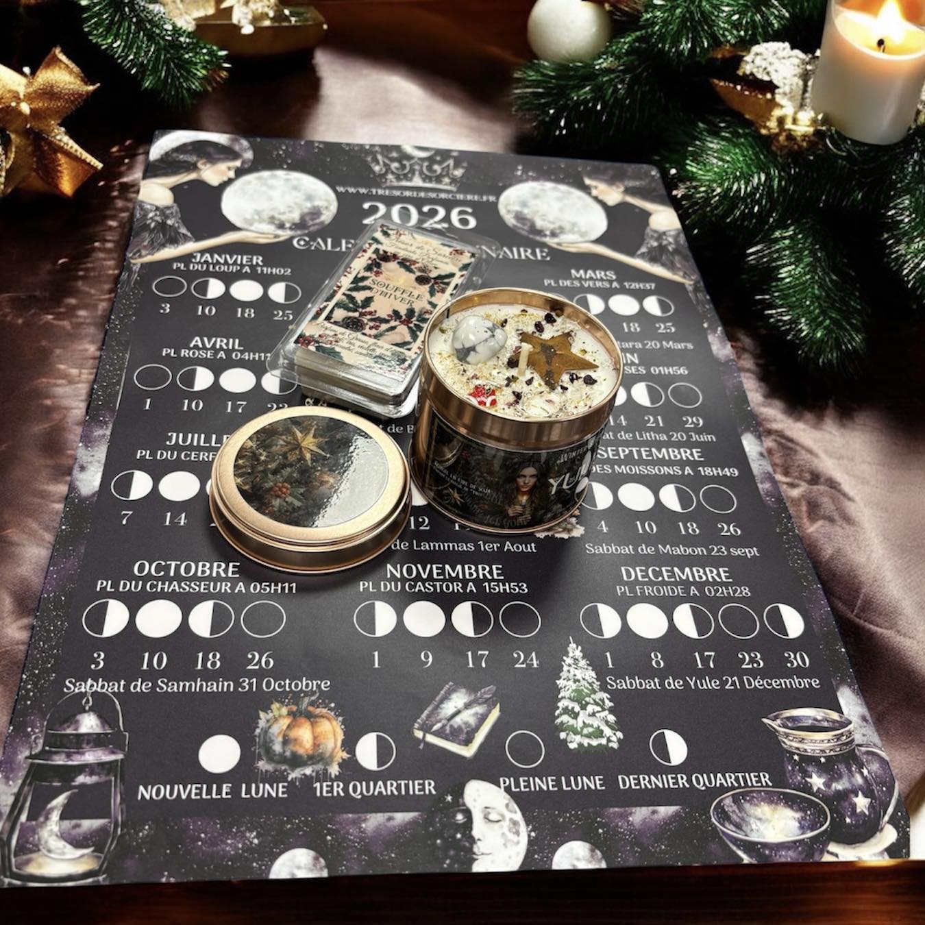 Box de Yule, witch box Yule, box sorcière,  box spirituelle, décembre 2025
