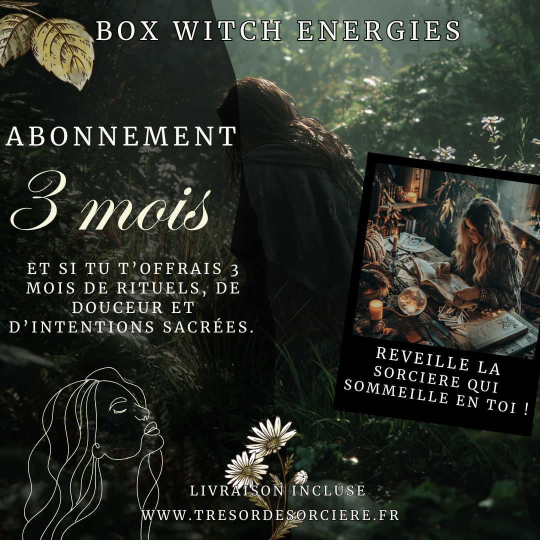 Box sorcière, witch box, box spirituelle, abonnement 3 mois livraison incluse