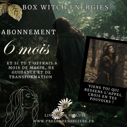 Box sorcière, witch box, box spirituelle, abonnement 6 mois livraison incluse