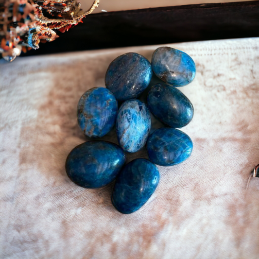 Cristaux apatite, pierre apatite roulée