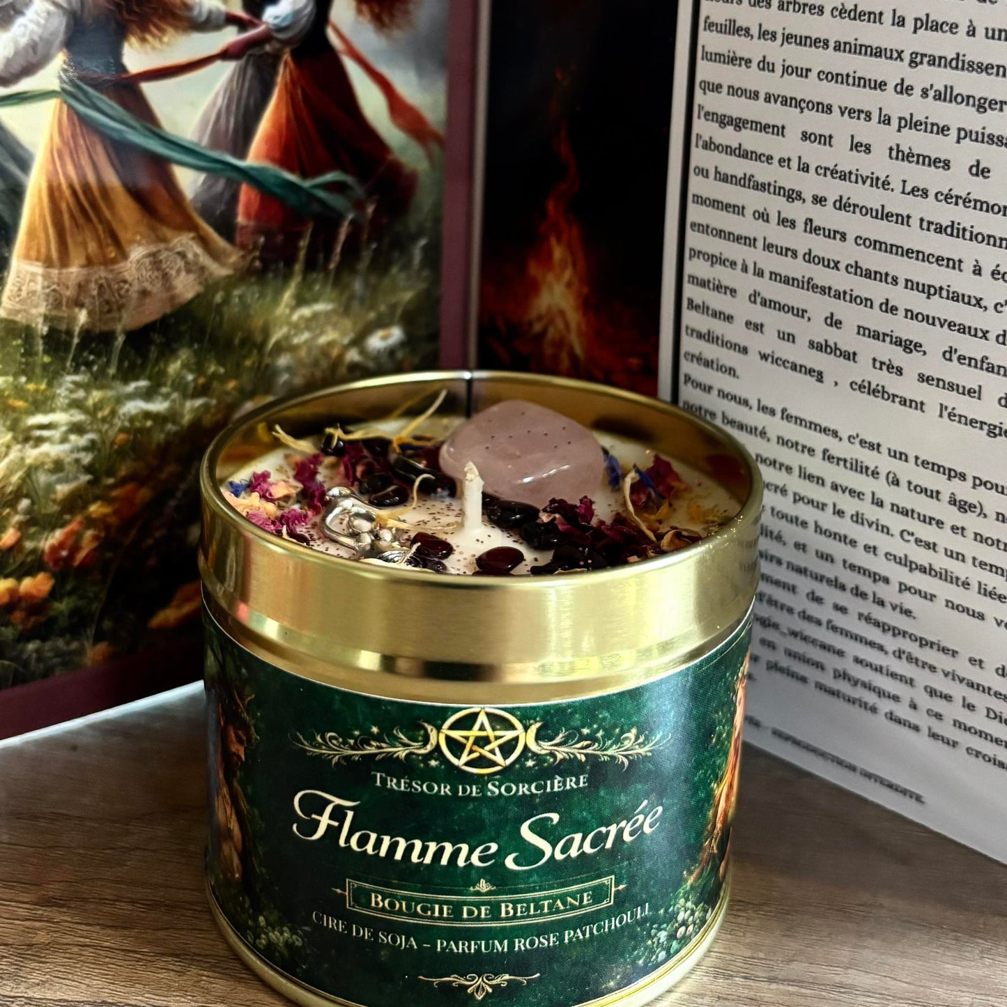 feu sacré, beltane, bougie beltane