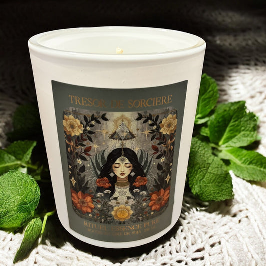 Bougie Rituel Essence Pure, bougie d'intention, bougie spirituelle