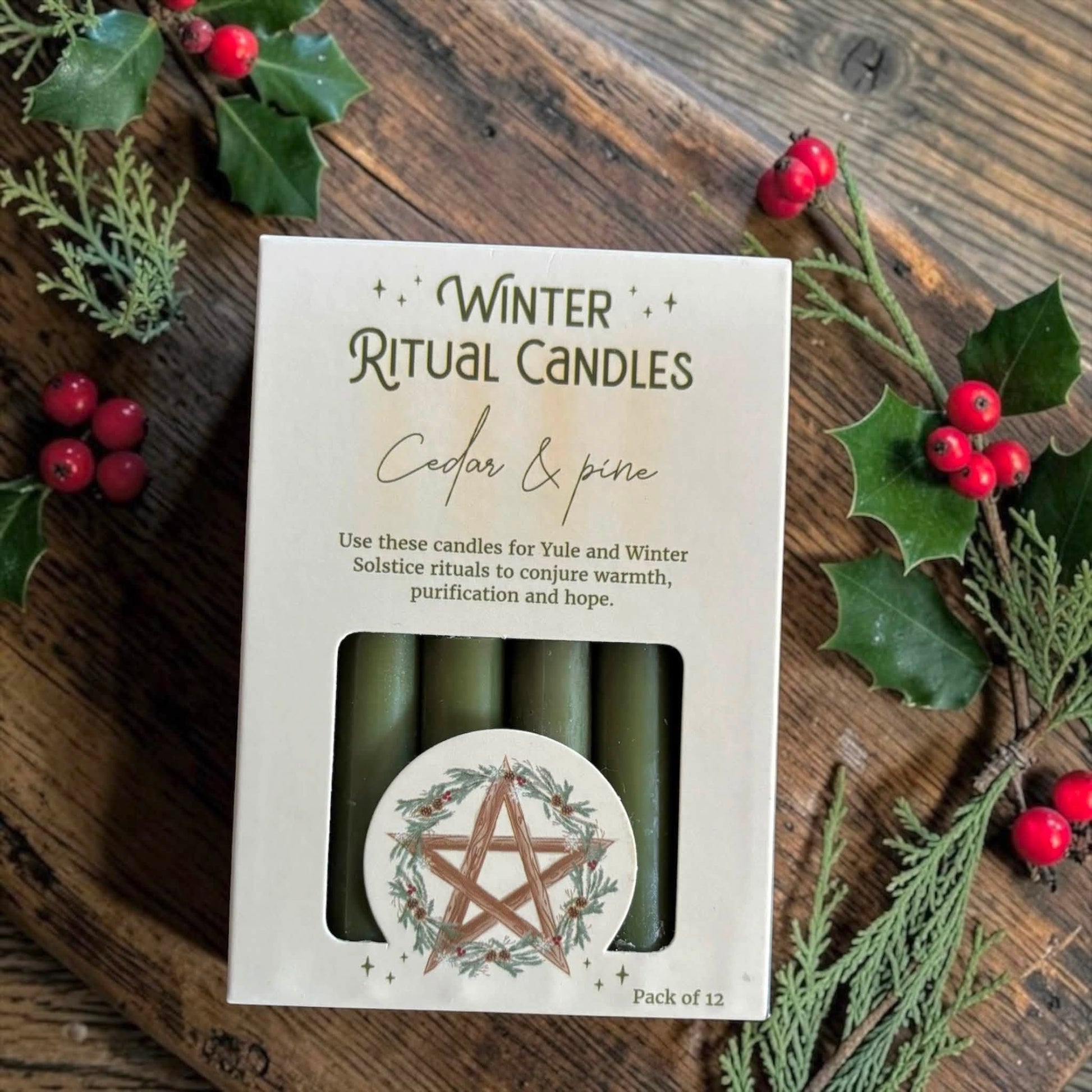 12 bougies rituel yule 